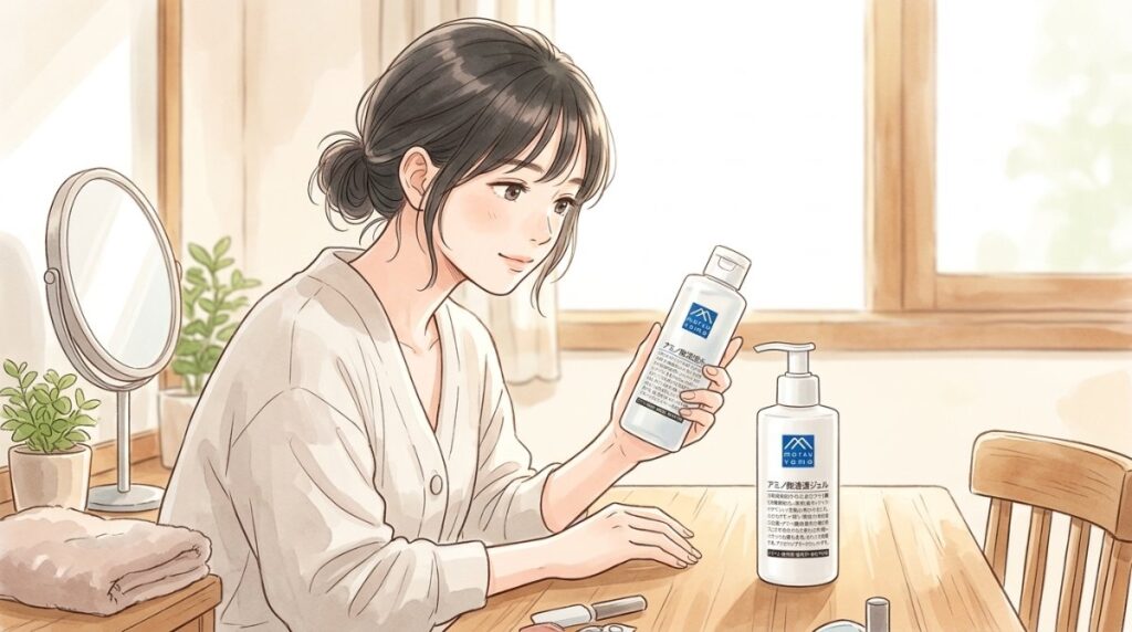 アミノ酸浸透水とジェルの違いは化粧水と乳液代わり