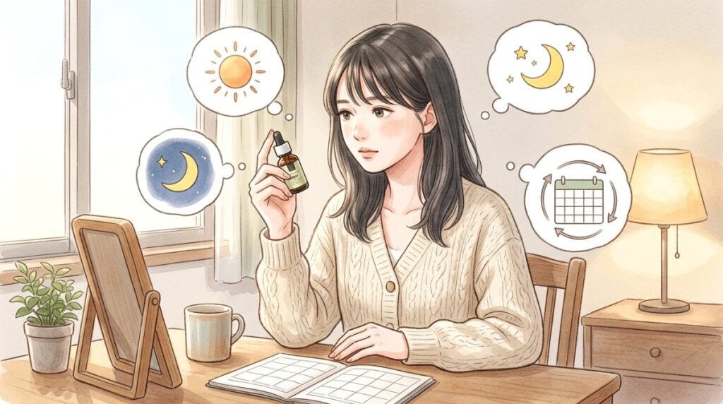 ダーマレーザー ウルセラCの使い方は朝夜どっちも毎日使える