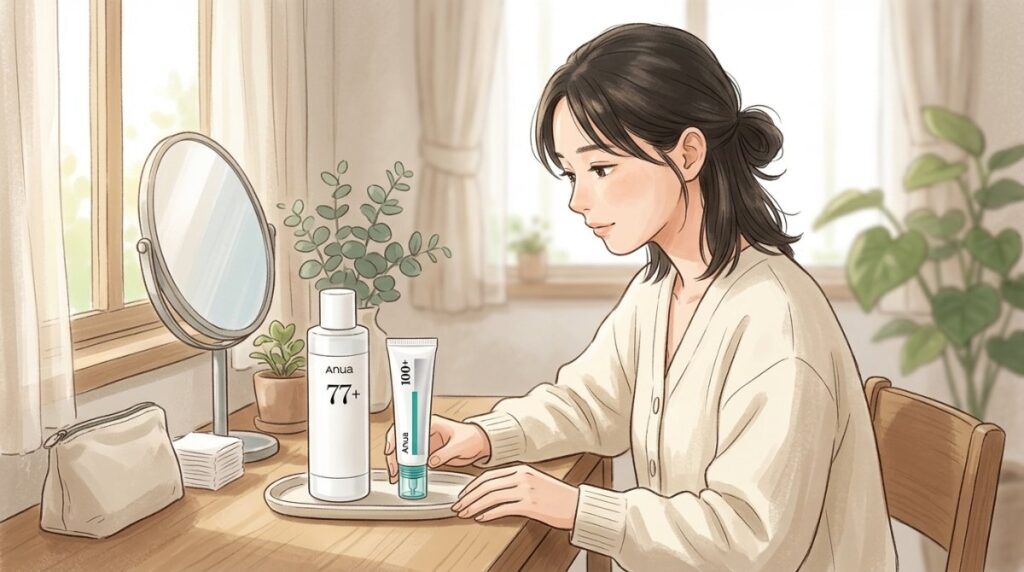 アヌアの乳液とクリームを両方使うときの3つのポイント
