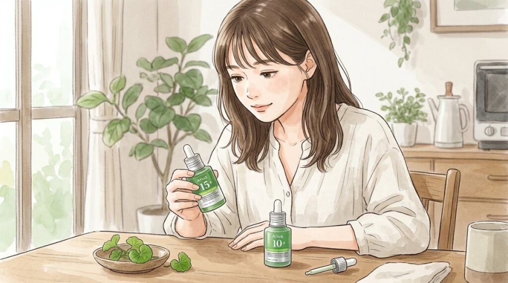 アヌアのアゼライン酸10%と15%の成分や使用感など5つの違い