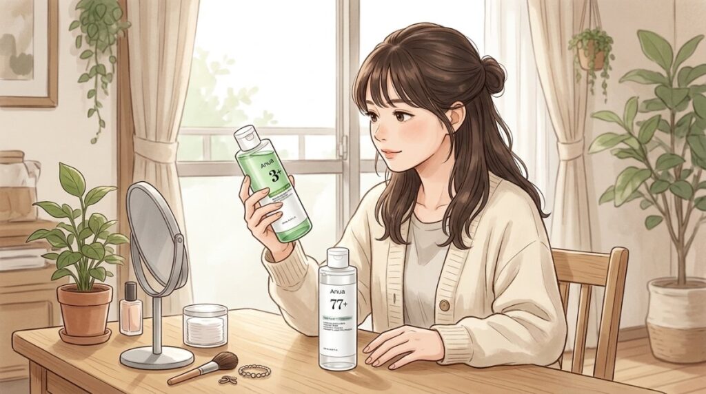 アヌアのアゼライン酸3とドクダミ77はどっちがいい？5つの違いと選び方を解説！
