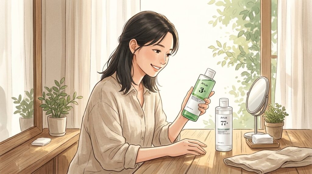 アヌアのアゼライン酸3とドクダミ77は肌悩みと肌質の違いで決まる！