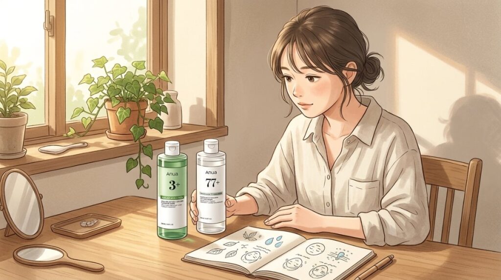 アヌアのアゼライン酸3とドクダミ77はどっちがいいか分かる5つの違い