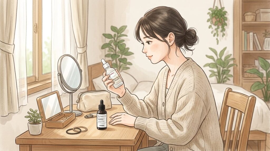 COSRXのビタミンC23と魔女工場の美容液の肌悩み別2つの選び方