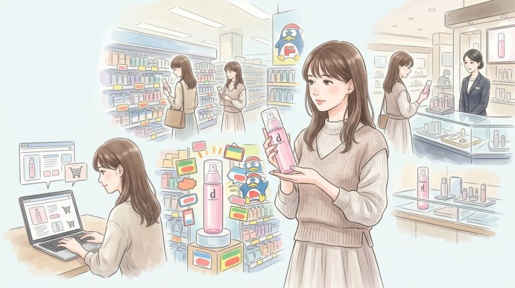 dプログラムの化粧水がドンキなど売ってる場所を7か所調査