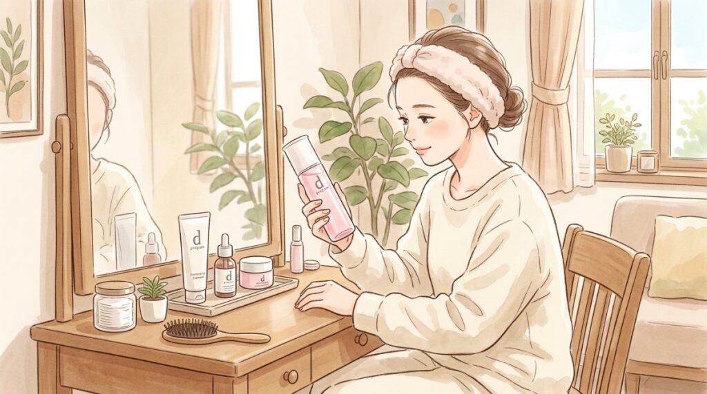 dプログラムの化粧水を使う順番は？正しいスキンケア手順とコツを解説！