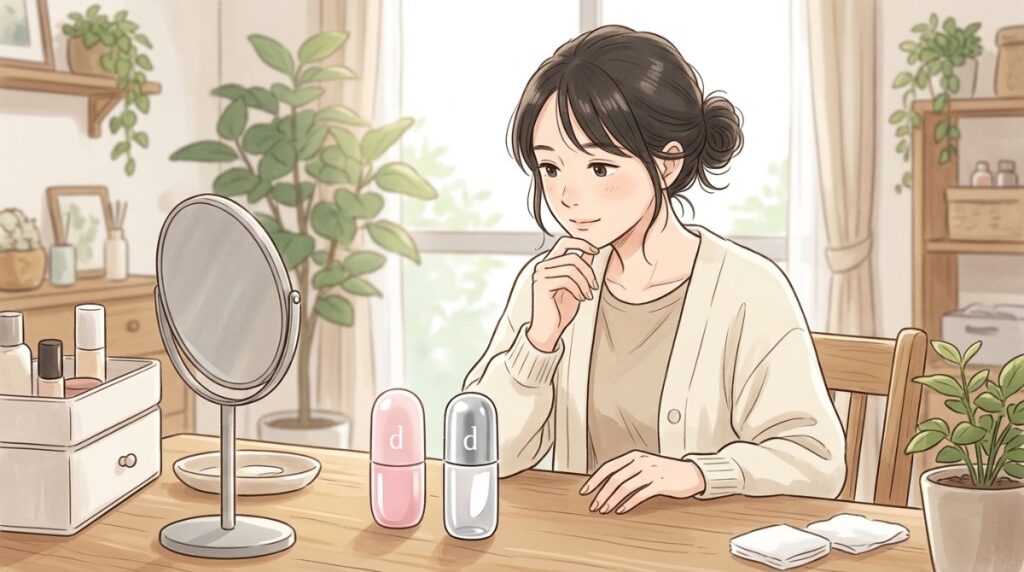 dプログラム薬用濃密美容液とカンダンバリア エッセンスはどっちがいいか分かる3つの違い
