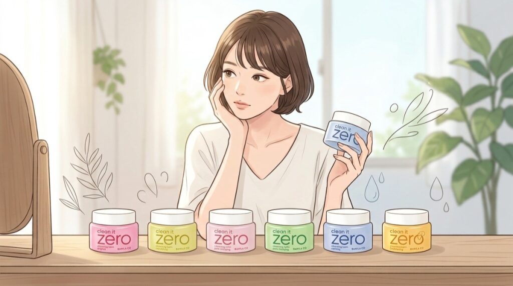 zeroクレンジングバームの種類の違いと選び方